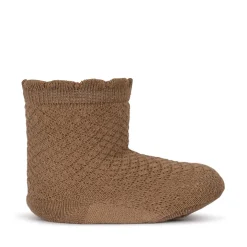 Konges Sløjd 3 Pak Pointelle Sokker - Tigers Eye/Sand/Pearl Blue*Born Sokker & Undertøj