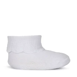 Konges Sløjd 3 Pak Sokker Med Flaeser - Optic White*Born Sokker & Undertøj