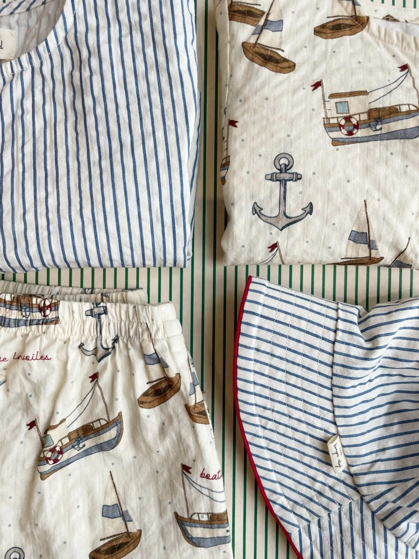 Konges Sløjd Ace Romper - Stripe Bluie*Born Heldragter