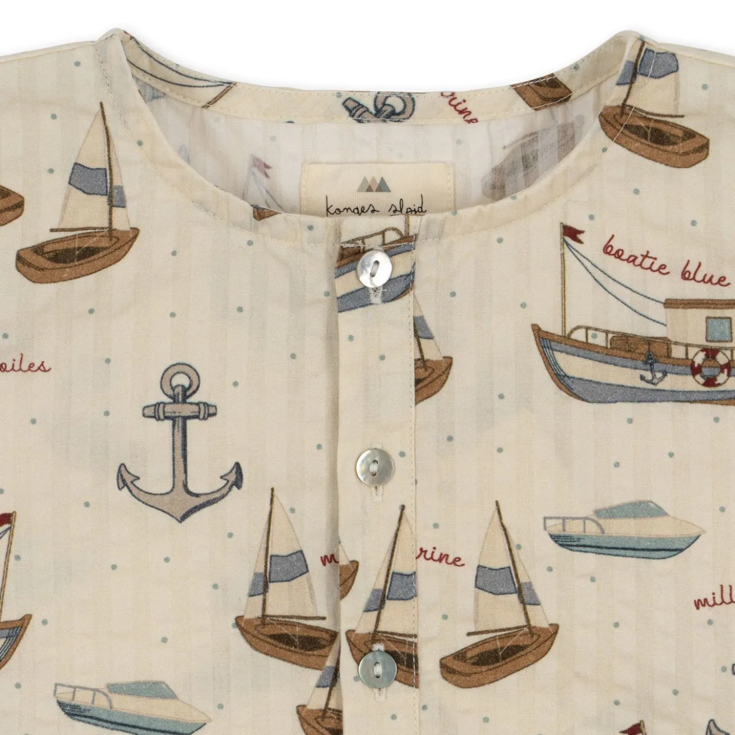 Konges Sløjd Ace Ss Skjorte - Sail Away*Born Overdele