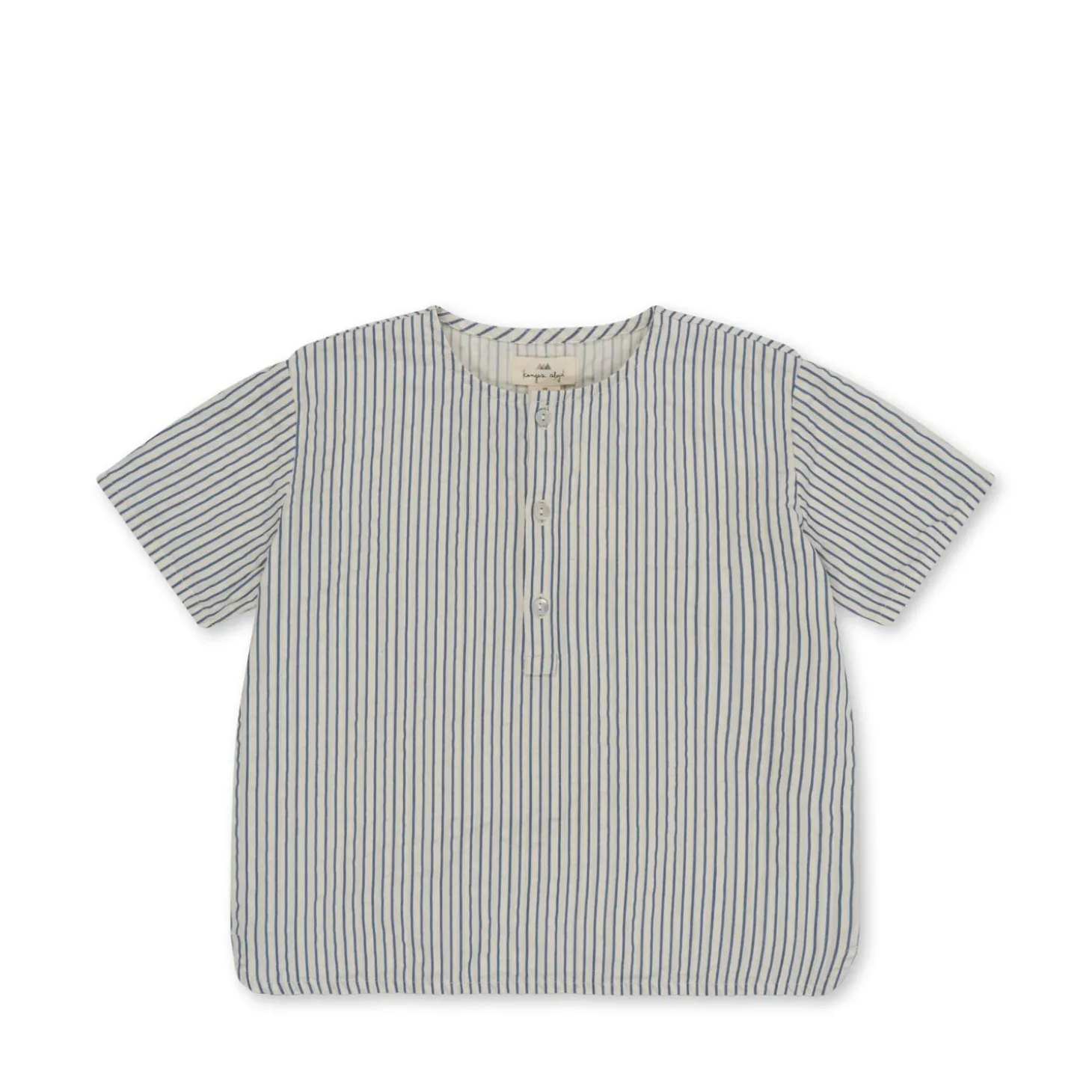 Konges Sløjd Ace Ss Skjorte - Stripe Bluie*Born Overdele