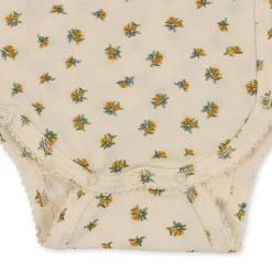 Konges Sløjd Basic Bodystocking Til Nyfodte - Peonia Limone*Born Bodyer