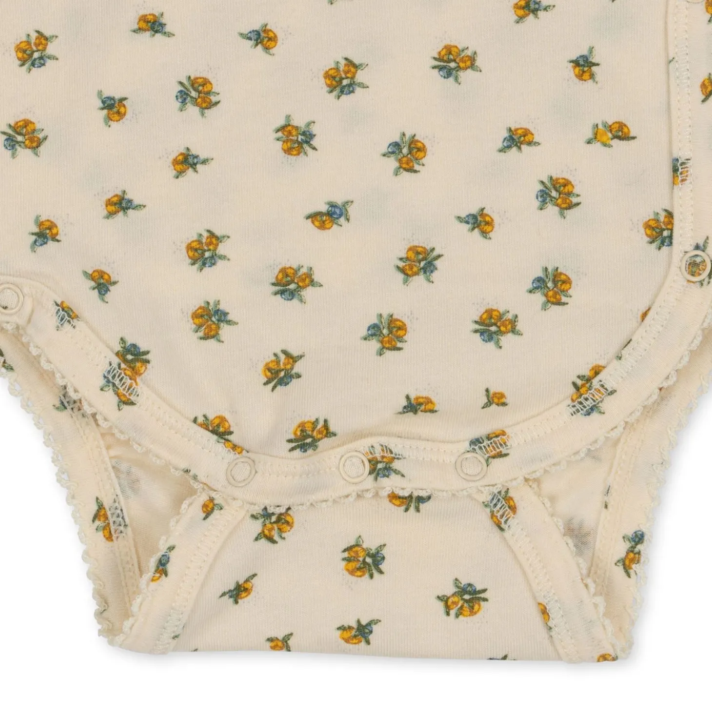 Konges Sløjd Basic Bodystocking Til Nyfodte - Peonia Limone*Born Bodyer