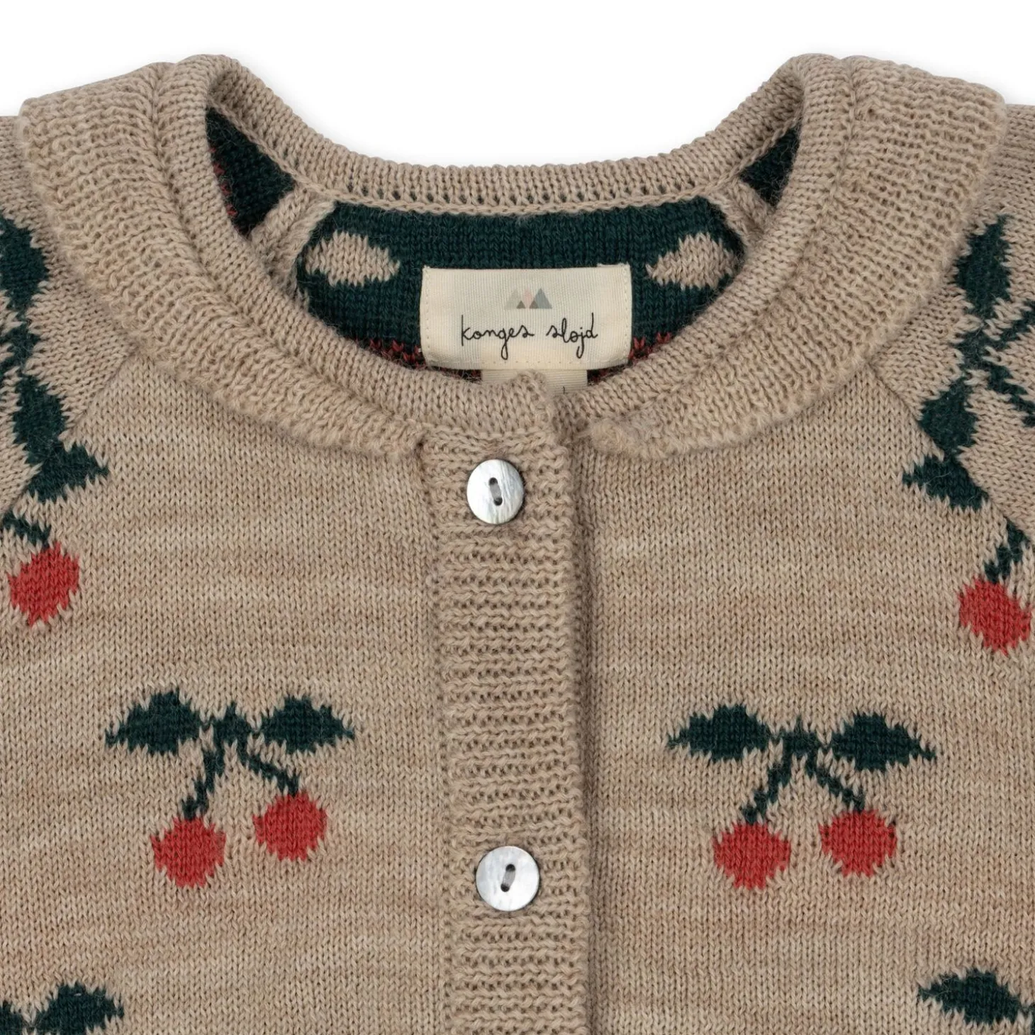 Konges Sløjd Belou Strikket Cardigan Med Kirsebaer - Cherry*Born Cardigans