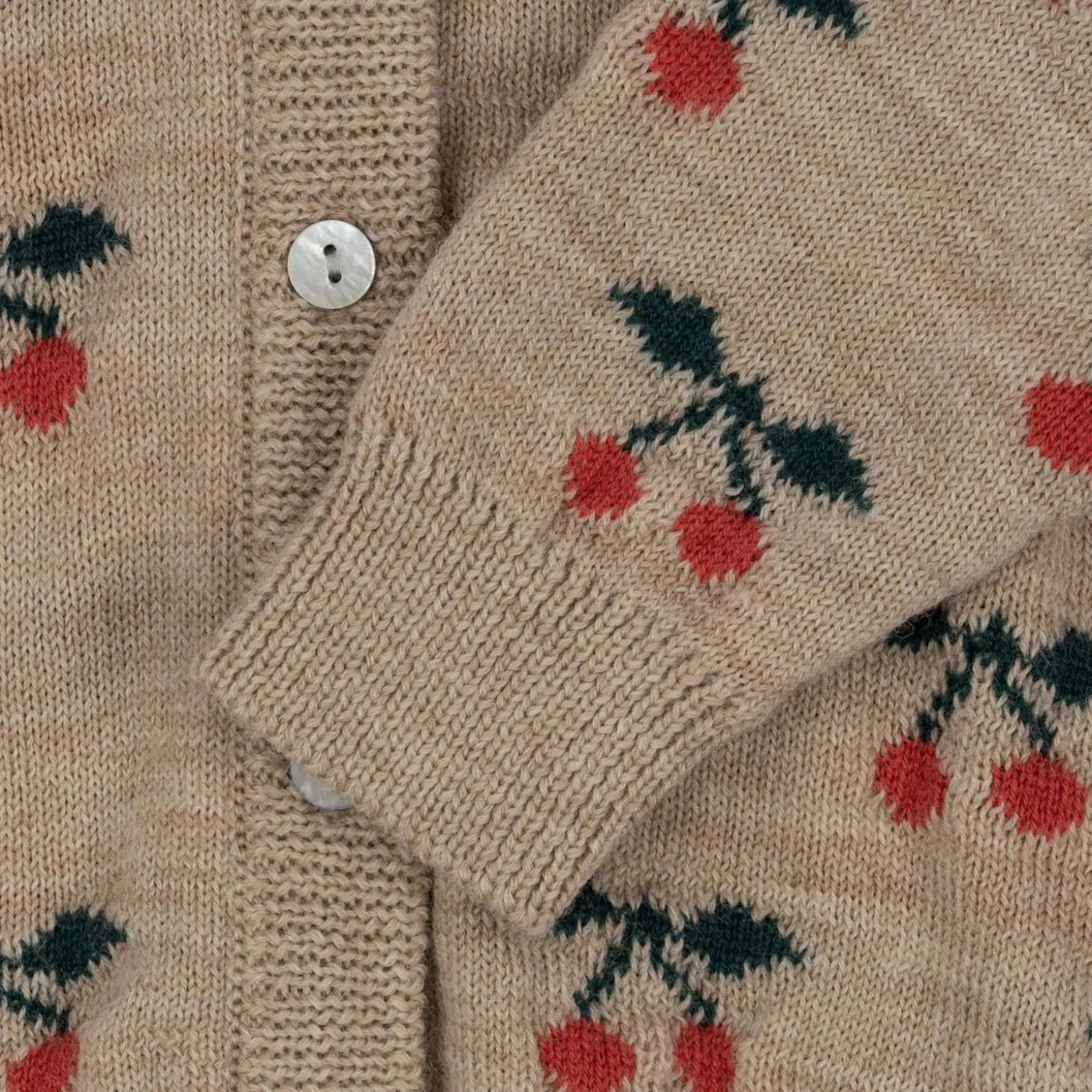 Konges Sløjd Belou Strikket Cardigan Med Kirsebaer - Cherry*Born Cardigans