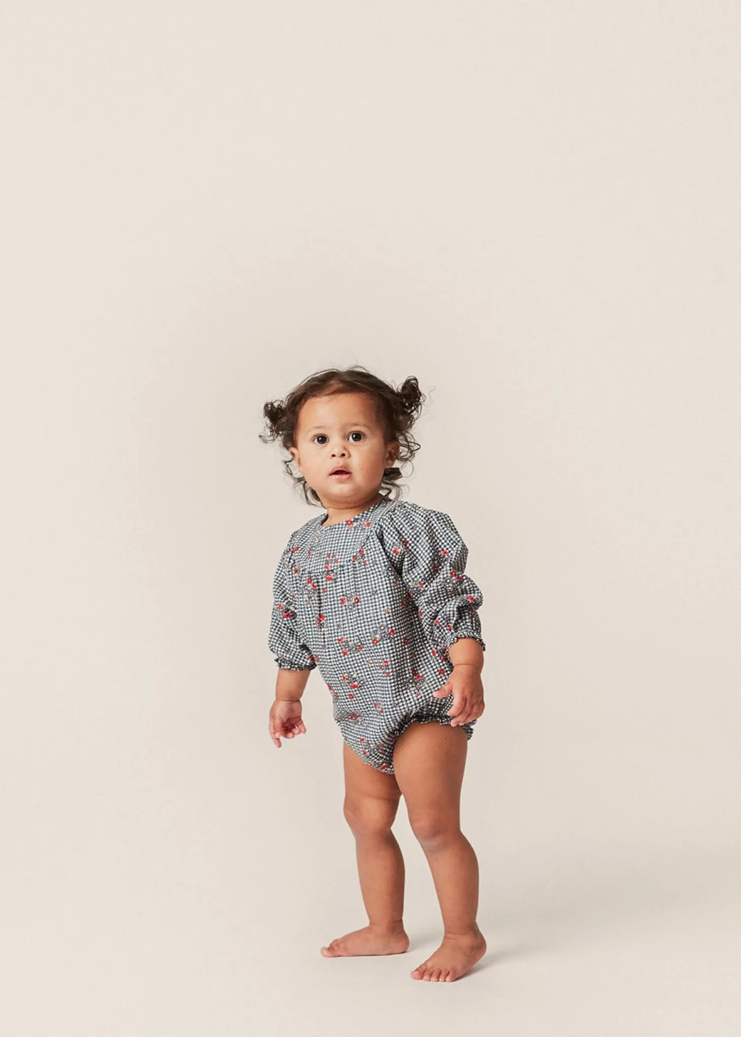 Konges Sløjd Bibi Romper - Blossom Check*Born Heldragter