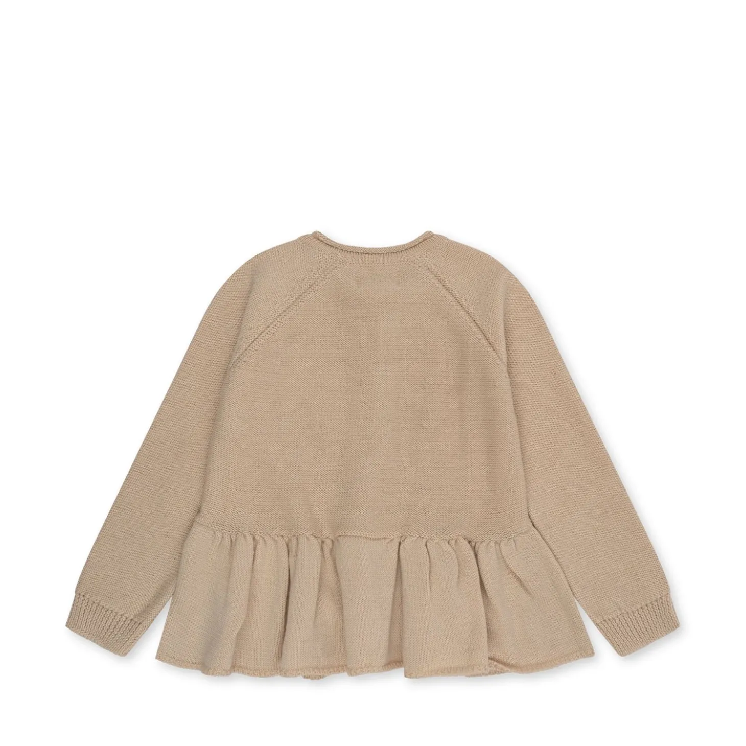 Konges Sløjd Cabby Cardigan Med Flaeser - Almond Milk*Born Cardigans