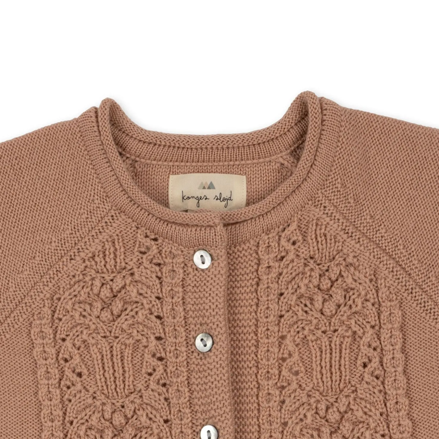 Konges Sløjd Cabby Cardigan Med Flaeser - Maple Sugar*Born Cardigans