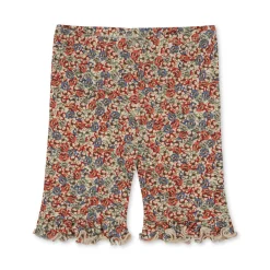 Konges Sløjd Classic Korte Leggings Med Flaeser - Rosier Rouge*Born Bukser & Shorts