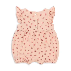 Konges Sløjd Coco Romper Med Flaeser - Peonia Pink*Born Heldragter