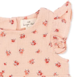 Konges Sløjd Coco Romper Med Flaeser - Peonia Pink*Born Heldragter