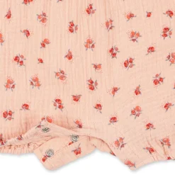 Konges Sløjd Coco Romper Med Flaeser - Peonia Pink*Born Heldragter