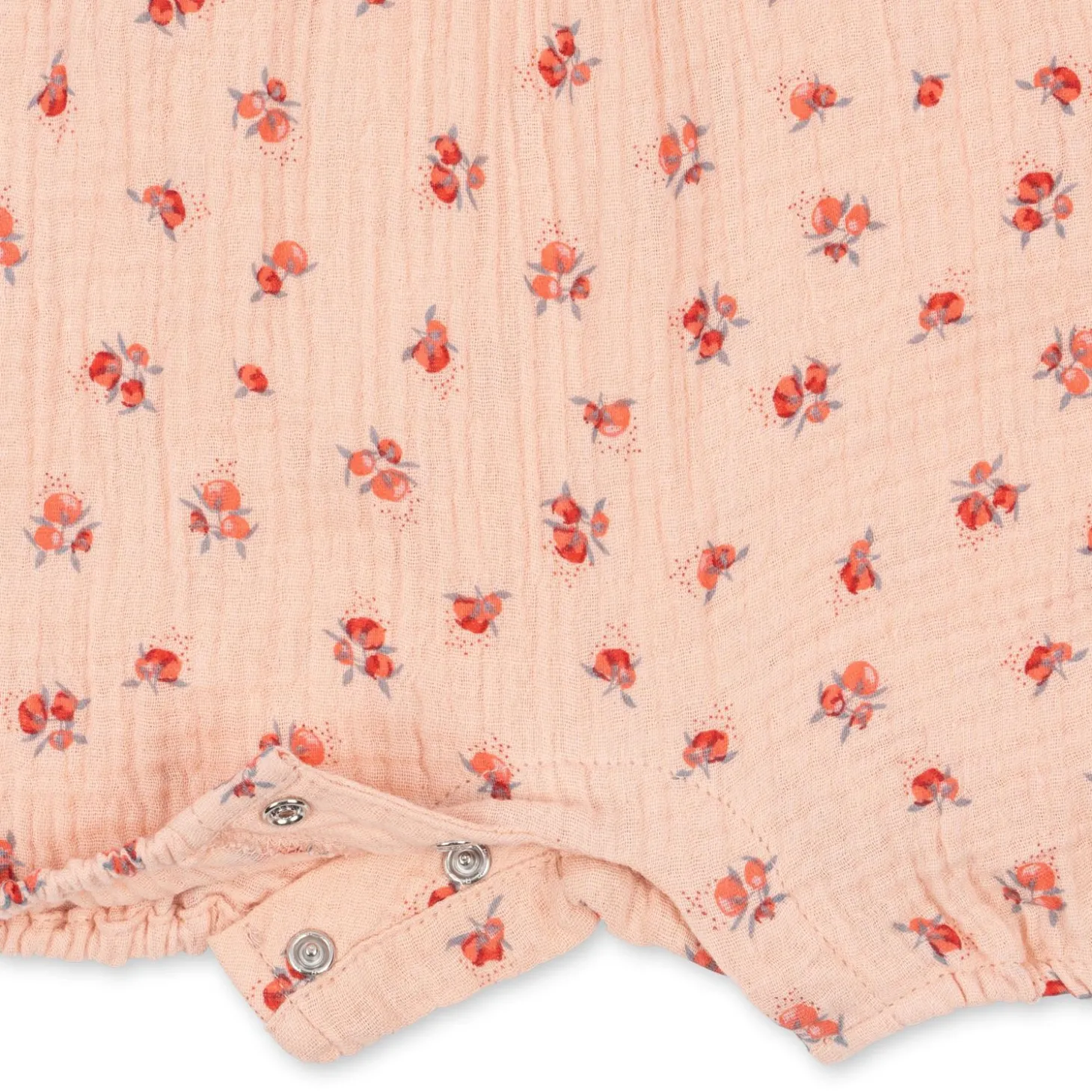 Konges Sløjd Coco Romper Med Flaeser - Peonia Pink*Born Heldragter