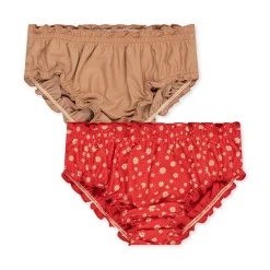 Konges Sløjd Collette 2-Pak Bikiniunderdel Til Baby - Loves Me Not*Born Badebukser & Bluser
