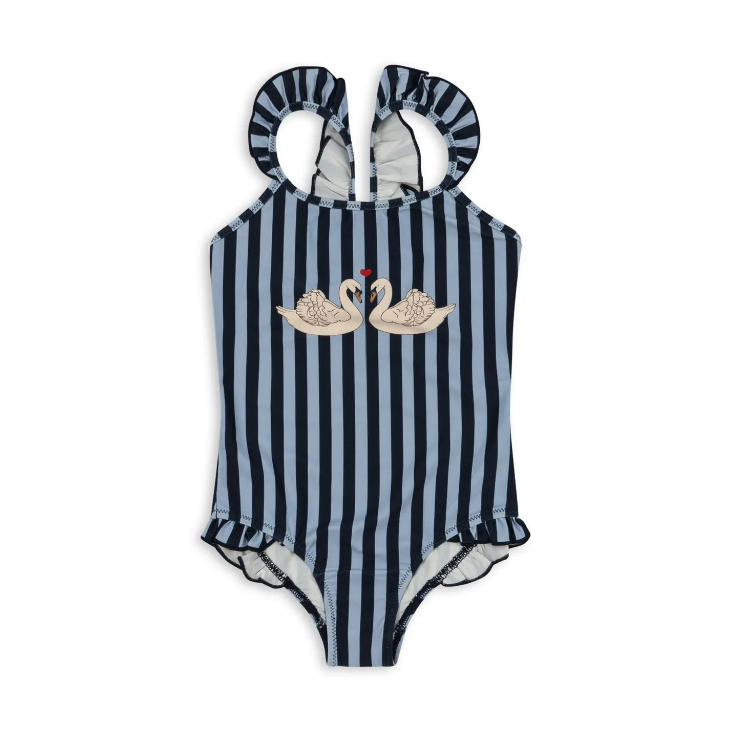 Konges Sløjd Dea Badedragt Med Flaeser - Navy Stripe*Born Badedragter & Bikinis