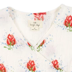 Konges Sløjd Elin Sla-Om-Kjole - Vita Rosa*Born Kjoler & Nederdele
