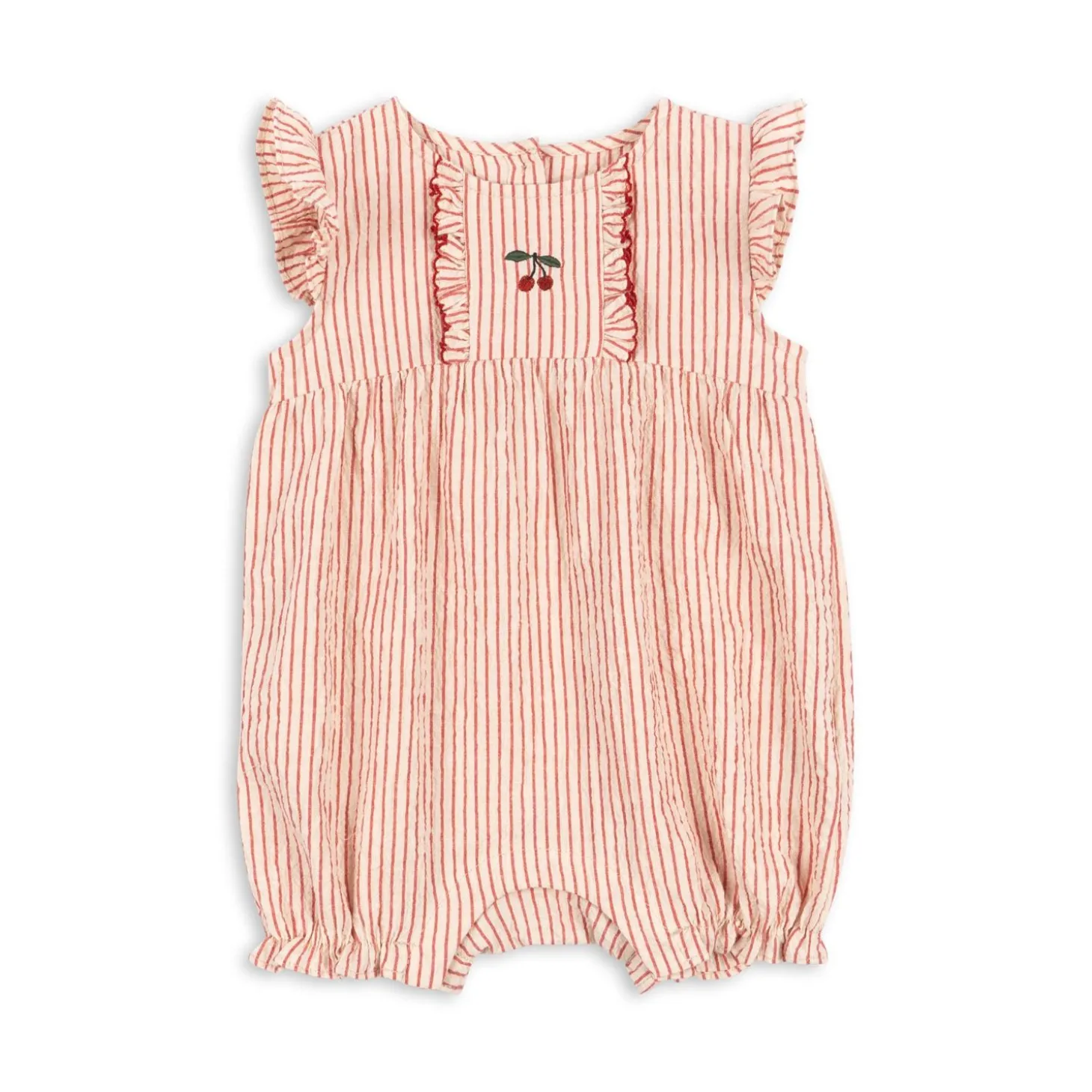 Konges Sløjd Ellie Heldragt Med Flaeser - Amour Stripe*Born Heldragter
