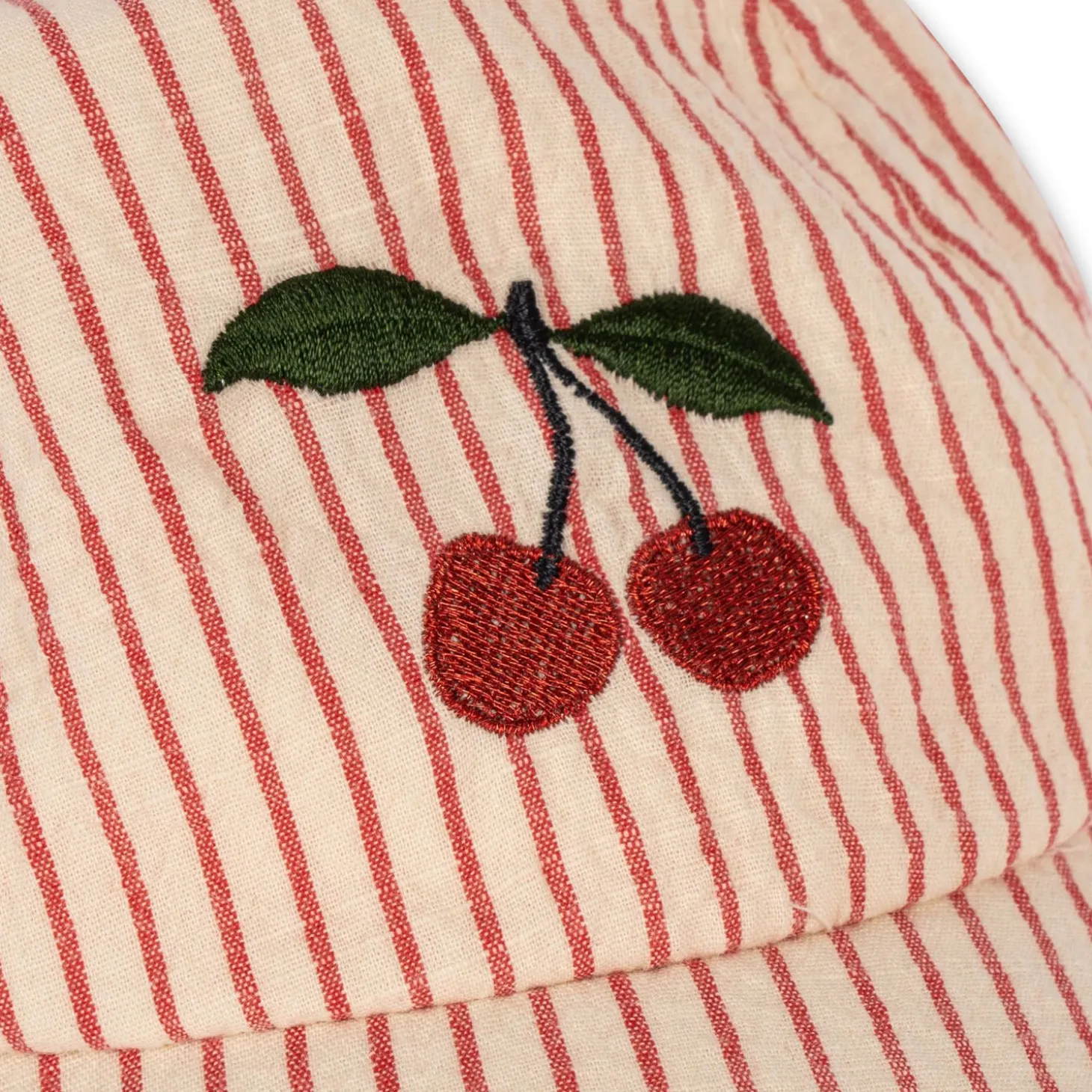 Konges Sløjd Ellie Kasket Med Slojfe - Amour Stripe*Born Hatte & Huer