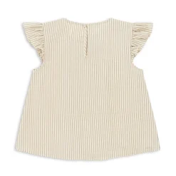 Konges Sløjd Ellie Top Med Flaeser - Tea Stripe*Born Overdele