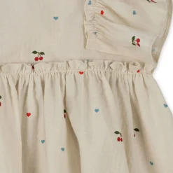 Konges Sløjd Evia Kjole Med Slojfer - Cherry Coeur*Born Kjoler & Nederdele