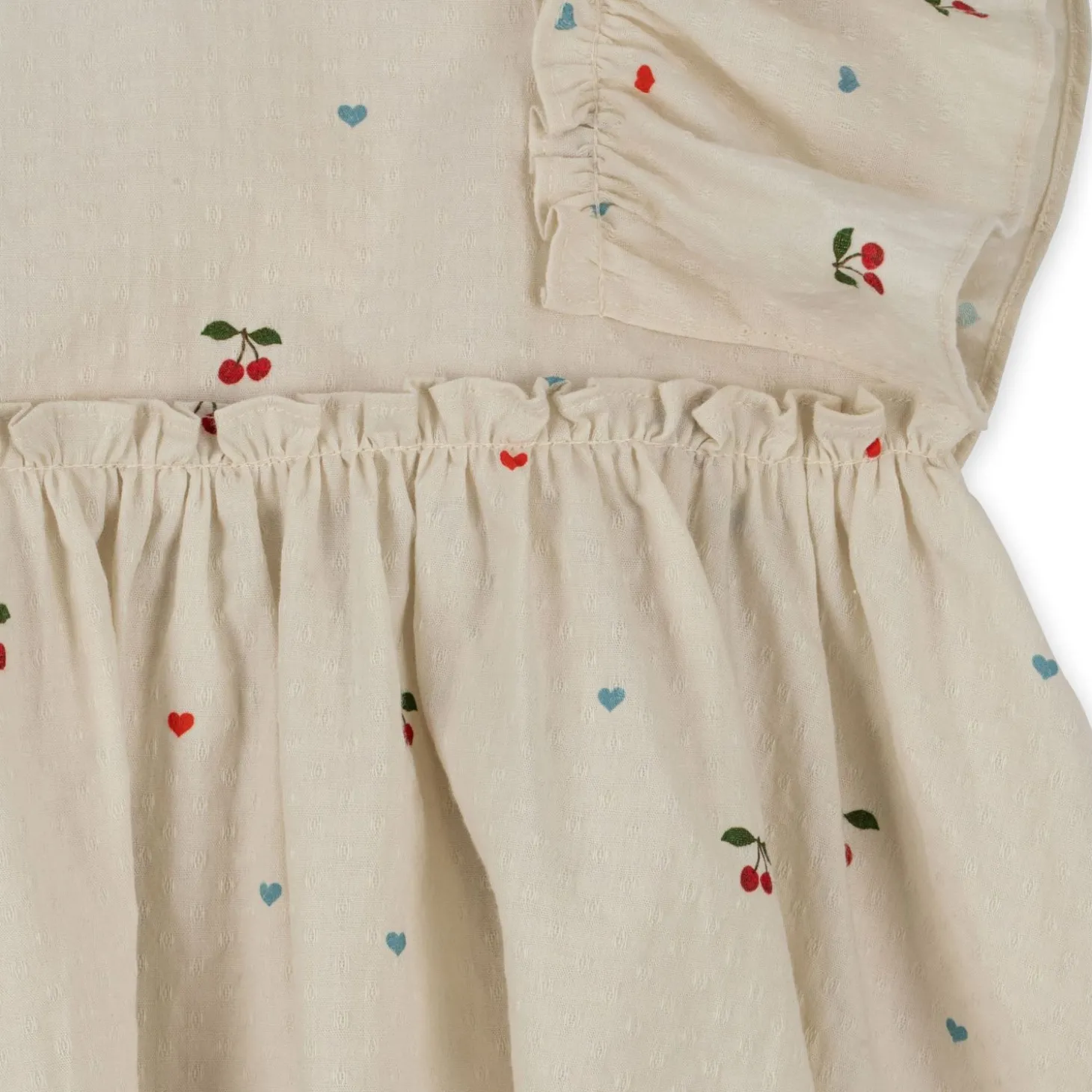 Konges Sløjd Evia Kjole Med Slojfer - Cherry Coeur*Born Kjoler & Nederdele
