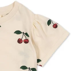 Konges Sløjd Famo T-Shirt Med Pufaermer - Ma Grande Cerise*Born Overdele