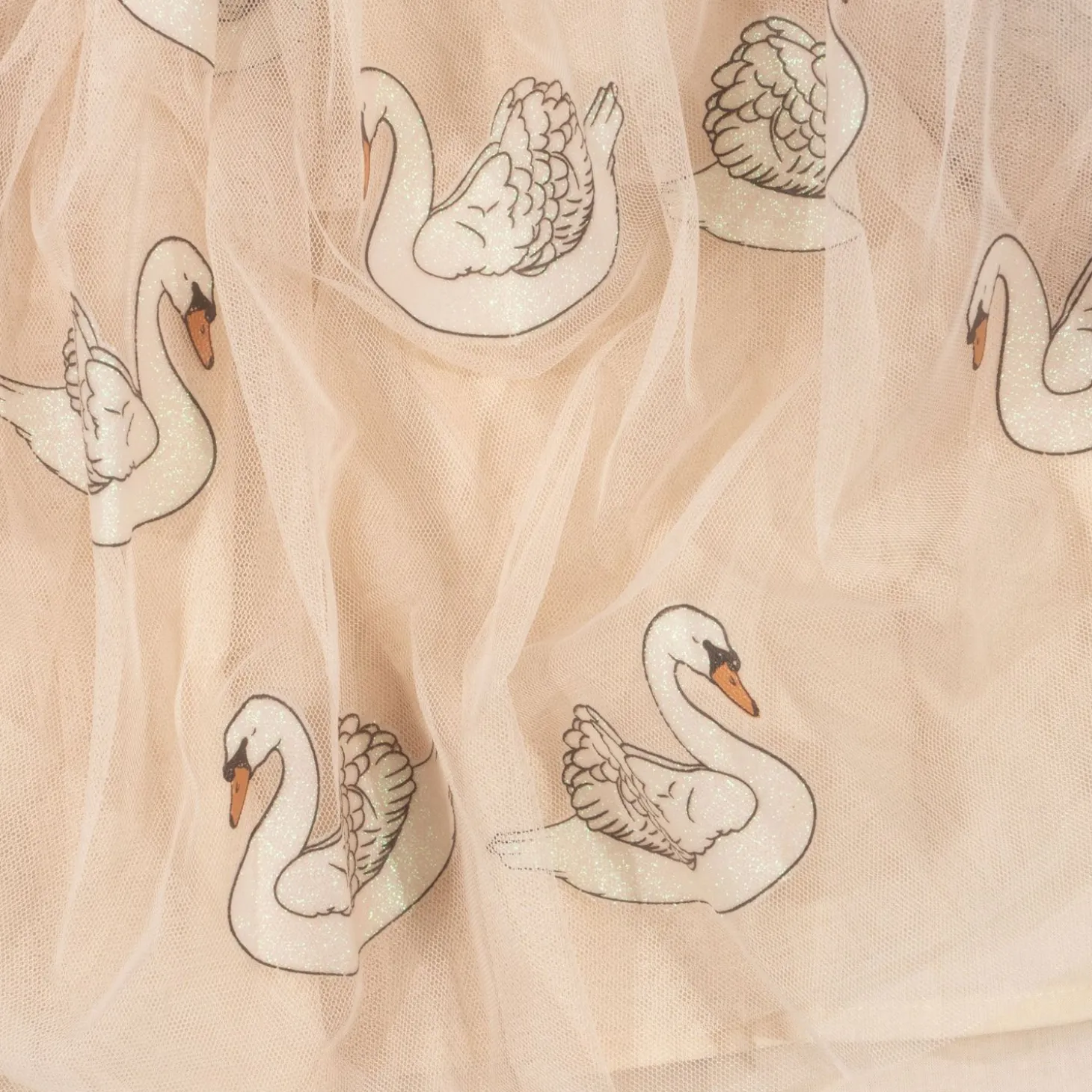 Konges Sløjd Fayette Kjole - Swan Glitter*Born Kjoler & Nederdele