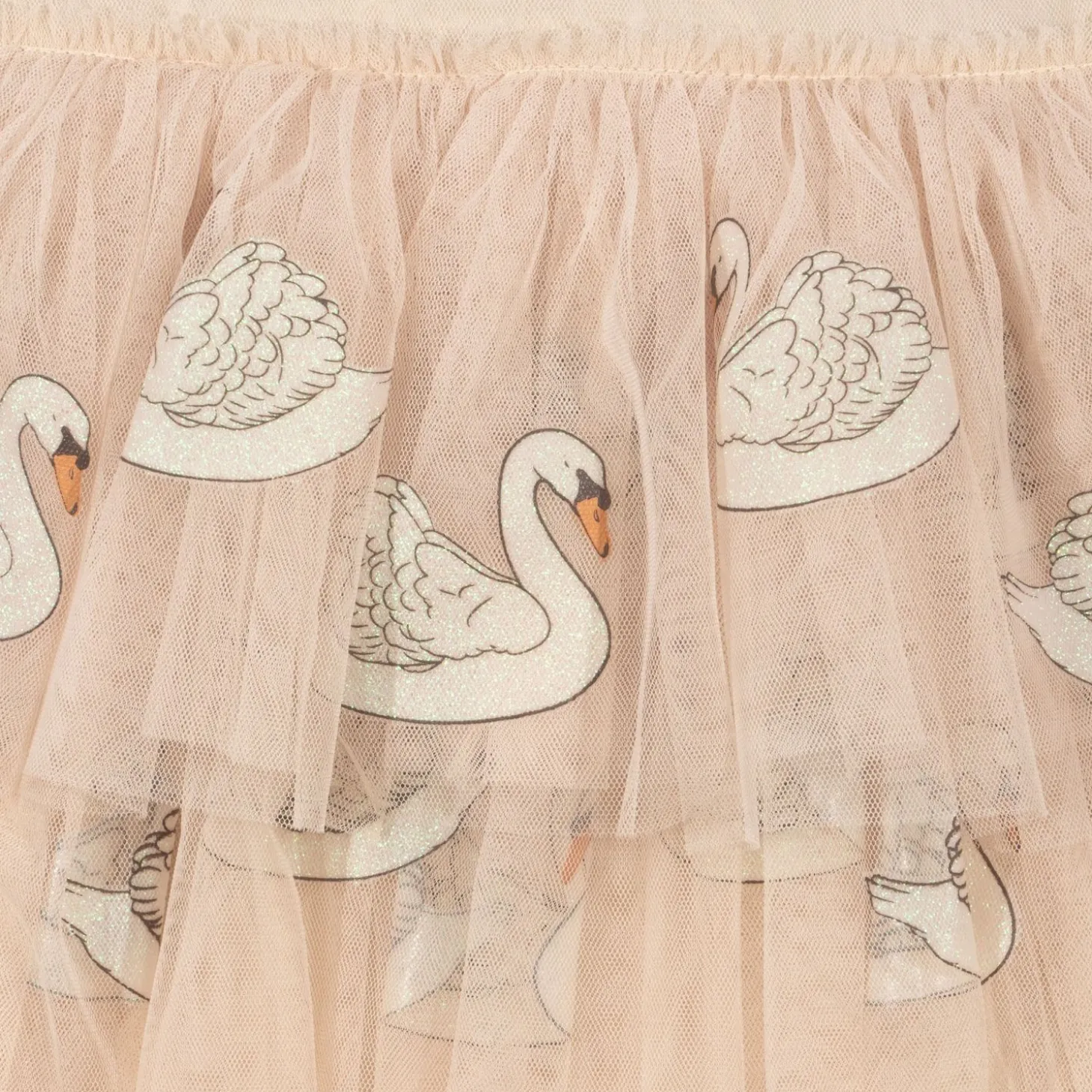 Konges Sløjd Fayette Kjole - Swan Glitter*Born Kjoler & Nederdele