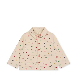 Konges Sløjd Fen Skjortejakke - Multi Heart Blush*Born Overdele
