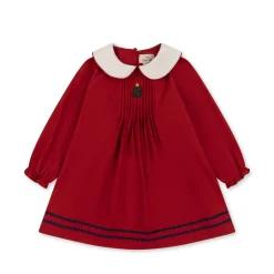 Konges Sløjd Festive Emeline Kjole - Savy Red*Born Kjoler & Nederdele