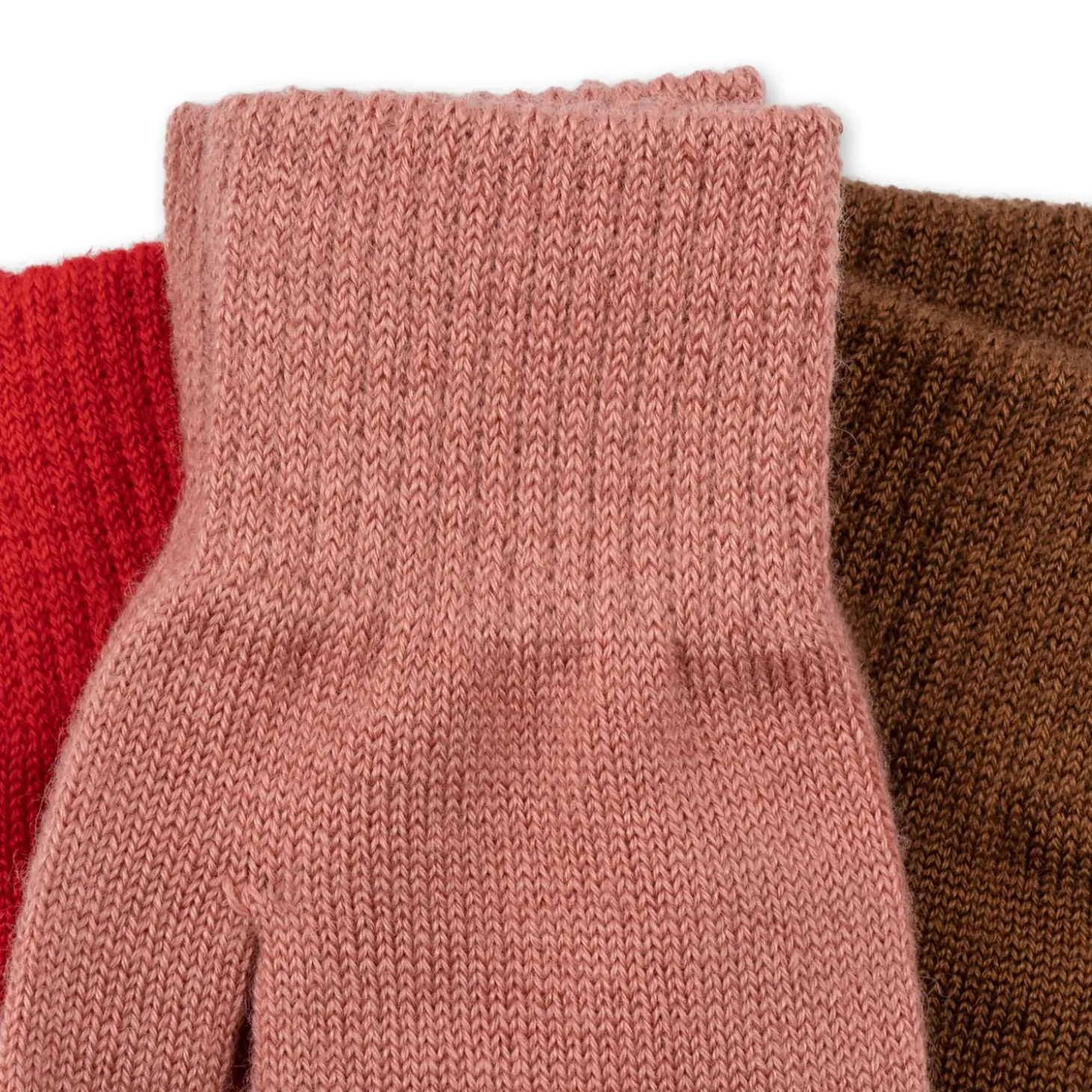Konges Sløjd Filla Vanter - Rose/Pecan/Scarlet*Born Vinter-Accessories