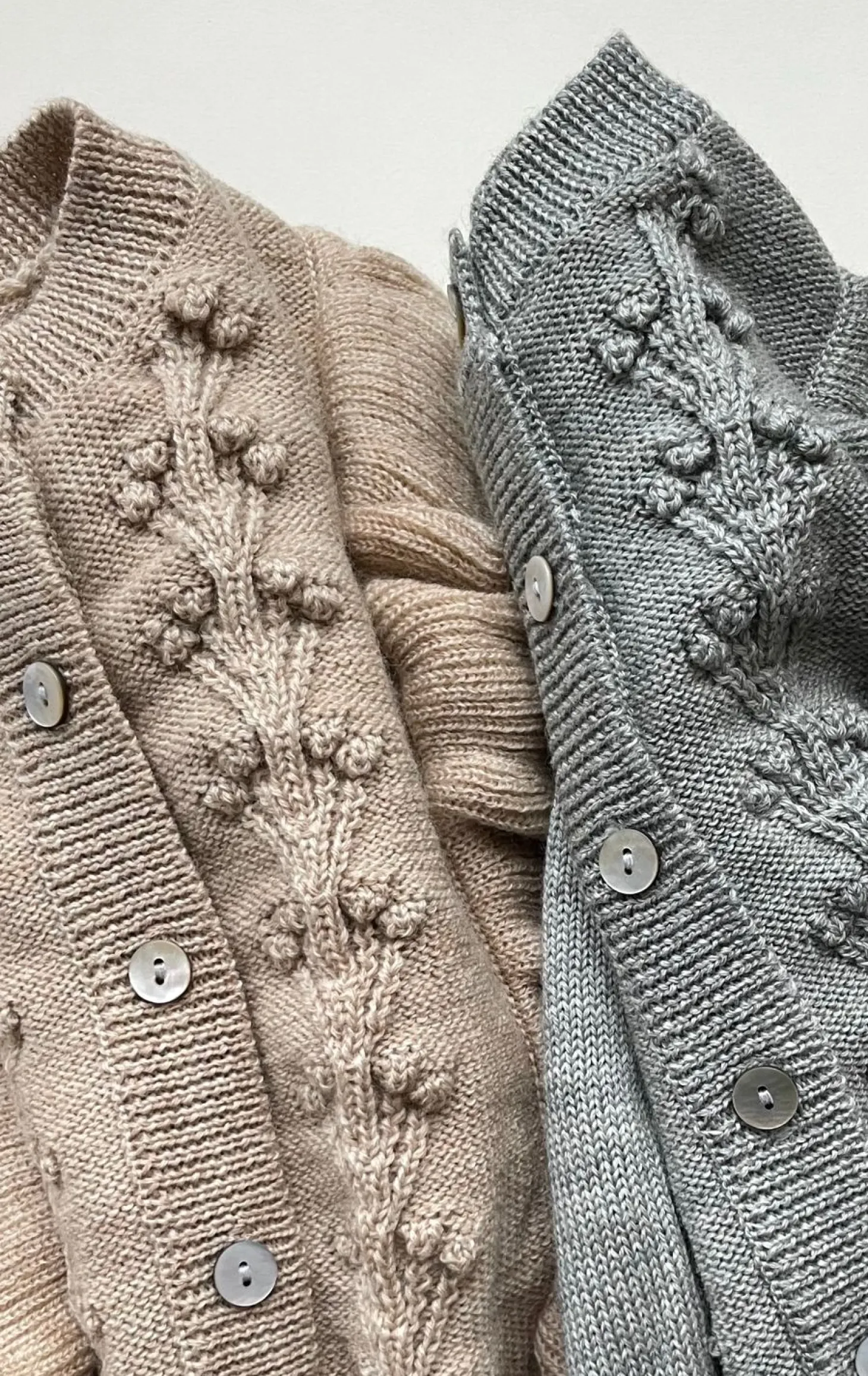 Konges Sløjd Fiol Cardigan Med Flaeser - Grey Melange*Born Cardigans