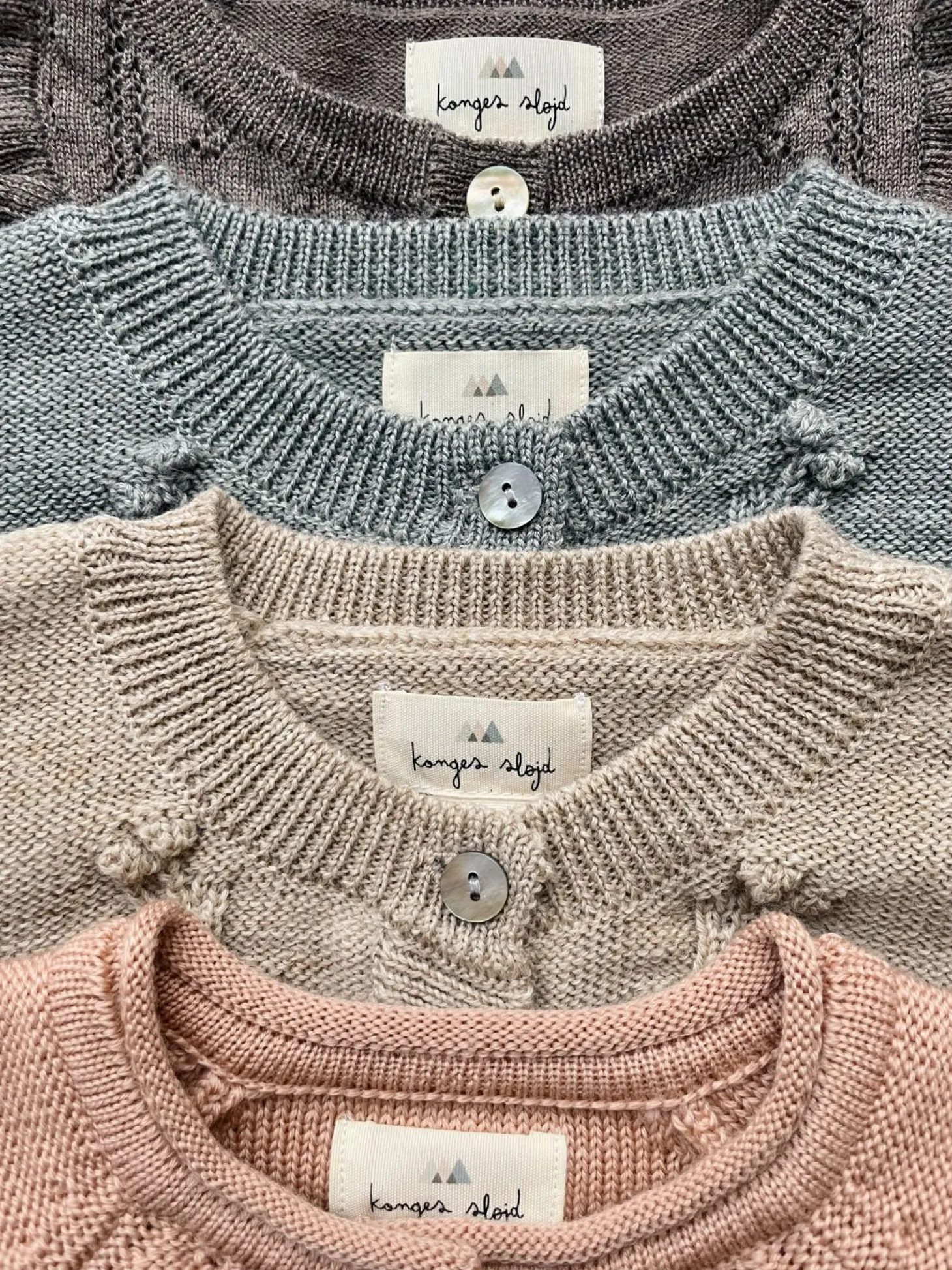 Konges Sløjd Fiol Cardigan Med Flaeser - Grey Melange*Born Cardigans