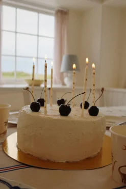 Konges Sløjd Fodselsdagslys Med Motiv - Lemon* Dekoration & Indretning