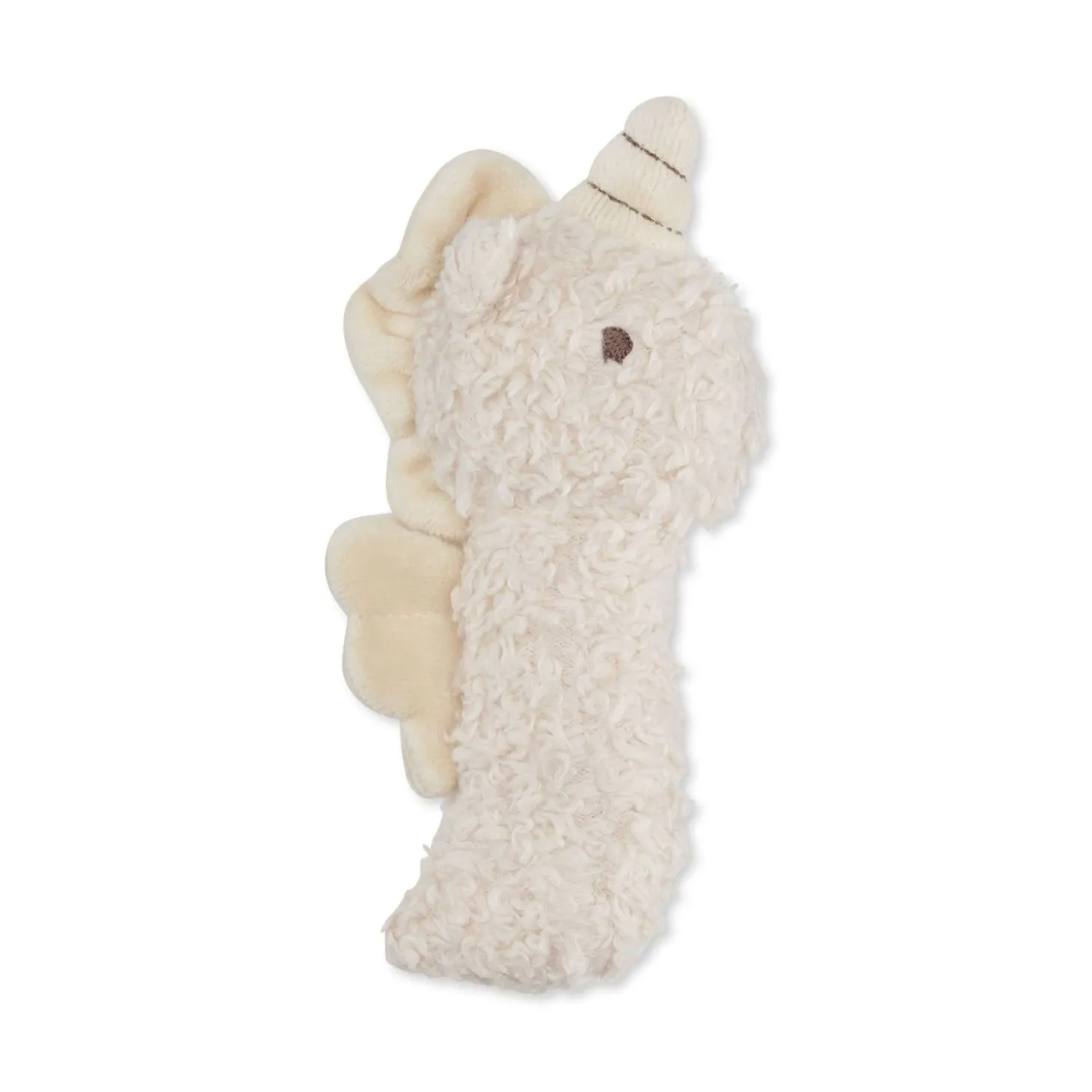 Konges Sløjd Frotte Unicorn Rangle - Beige* Aktivitetslegetøj