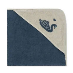 Konges Sløjd Frottehandklaede Med Jacquardmonster - Swan* Håndklæder & Badekåber