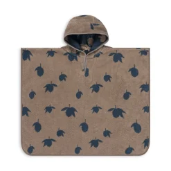 Konges Sløjd Frotteponcho Med Jacquardmonster - Lemon* Håndklæder & Badekåber