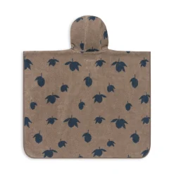 Konges Sløjd Frotteponcho Med Jacquardmonster - Lemon* Håndklæder & Badekåber