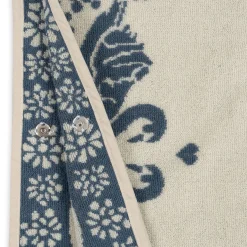 Konges Sløjd Frotteponcho Med Jacquardmonster - Swan* Håndklæder & Badekåber
