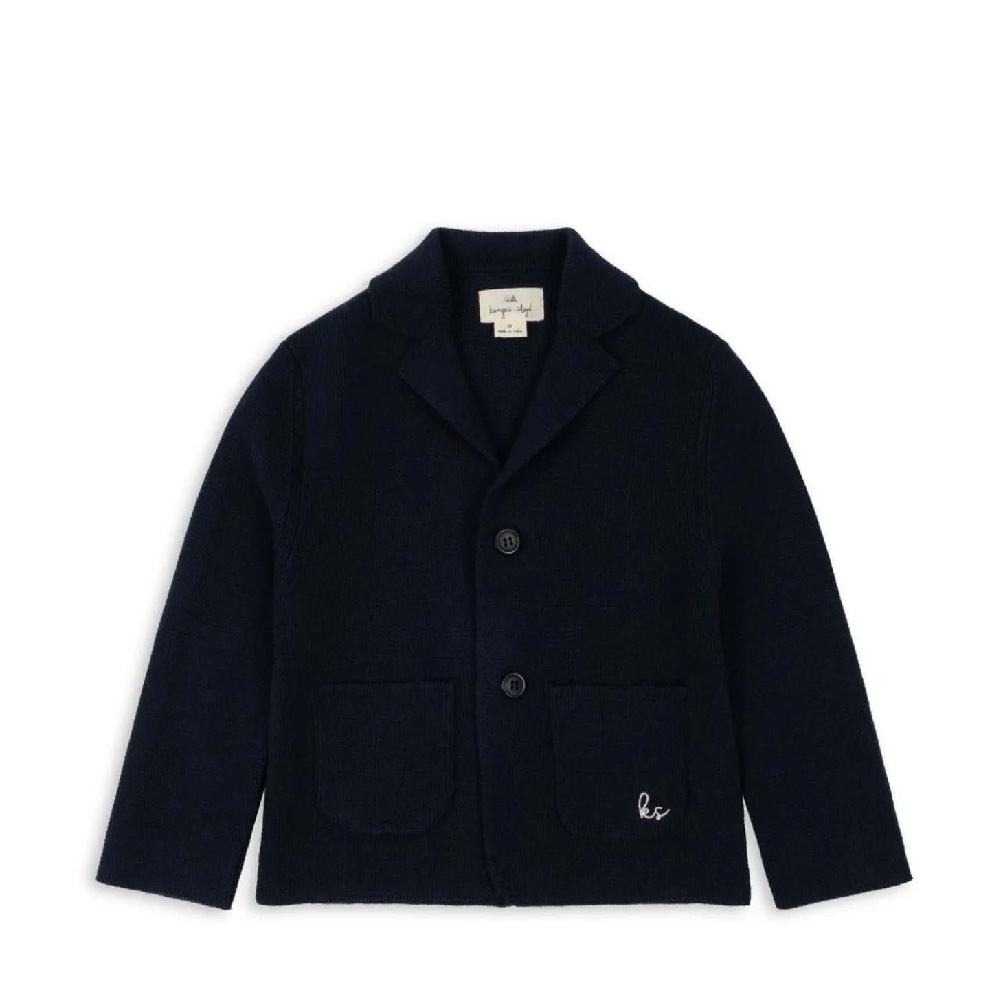 Konges Sløjd Gabriel Strikket Blazer - Dark Navy*Born Cardigans
