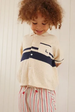 Konges Sløjd Hai Strikbluse - Blue Stripe*Born Overdele
