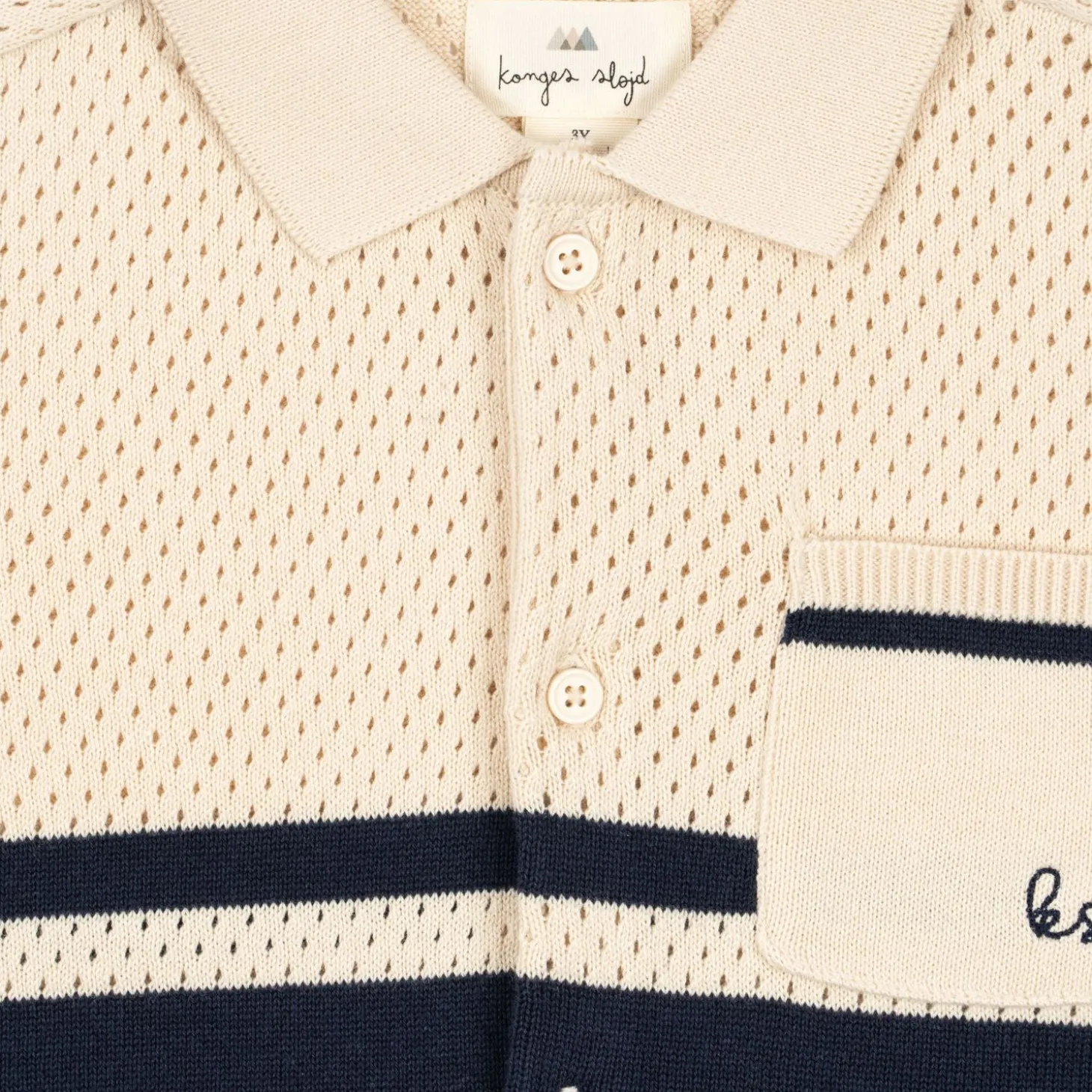 Konges Sløjd Hai Strikbluse - Blue Stripe*Born Overdele
