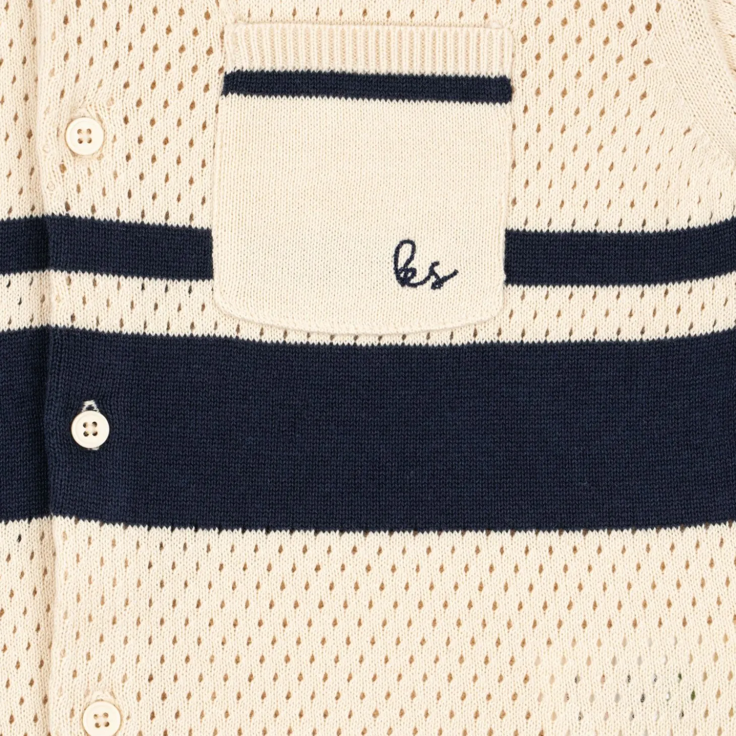 Konges Sløjd Hai Strikbluse - Blue Stripe*Born Overdele