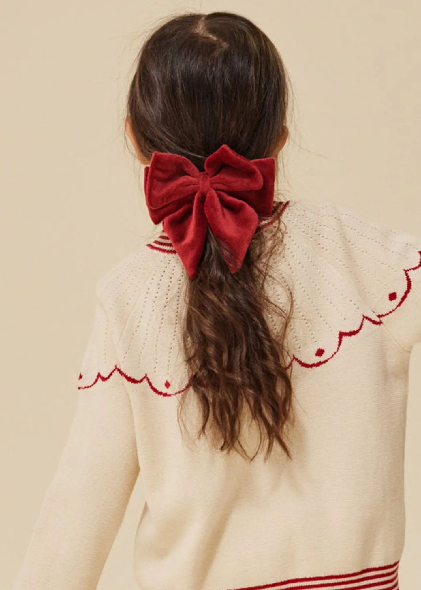 Konges Sløjd Harspaende Med Flojlsslojfe - Jolly Red*Born Haraccessories