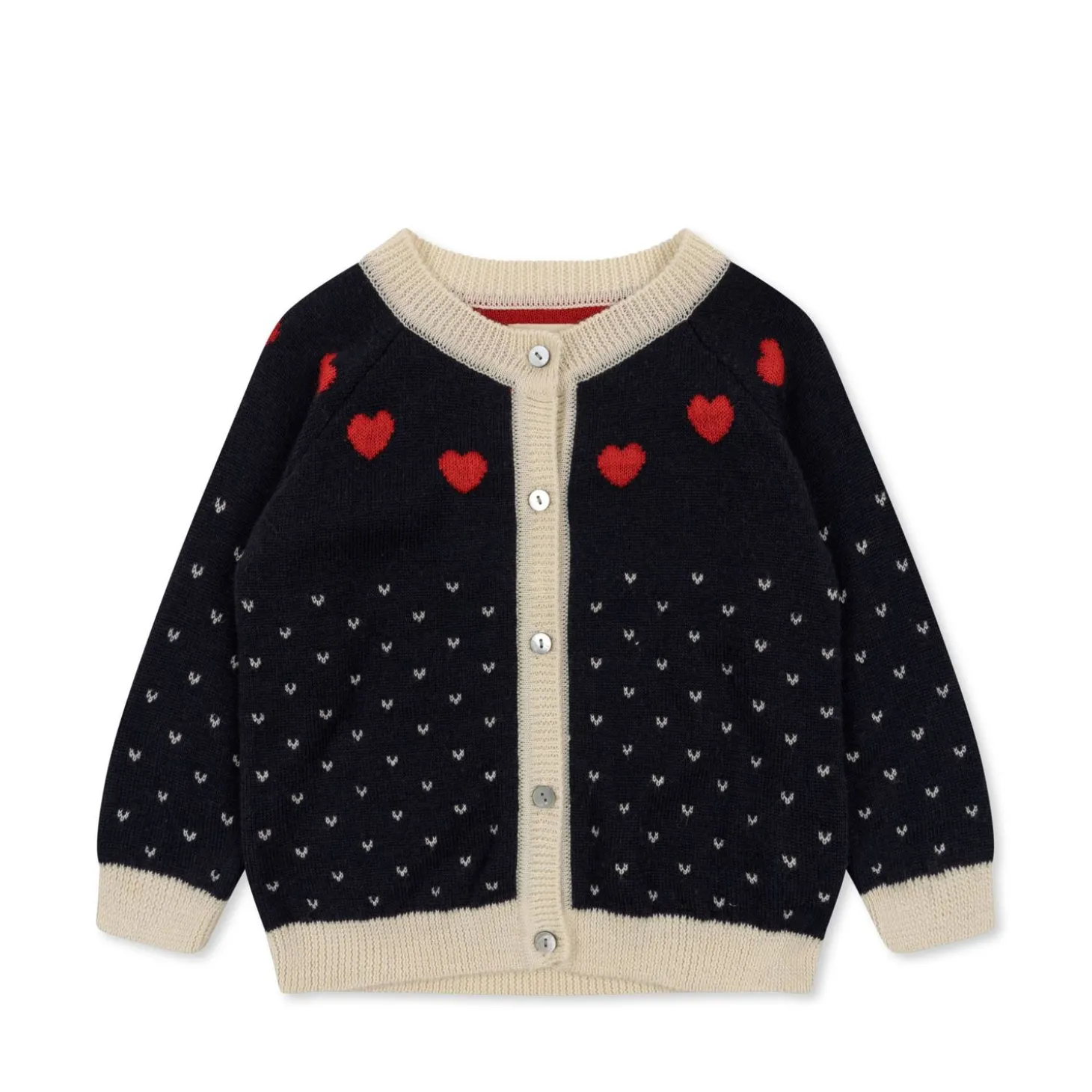 Konges Sløjd Heart Cardigan - Navy*Born Cardigans