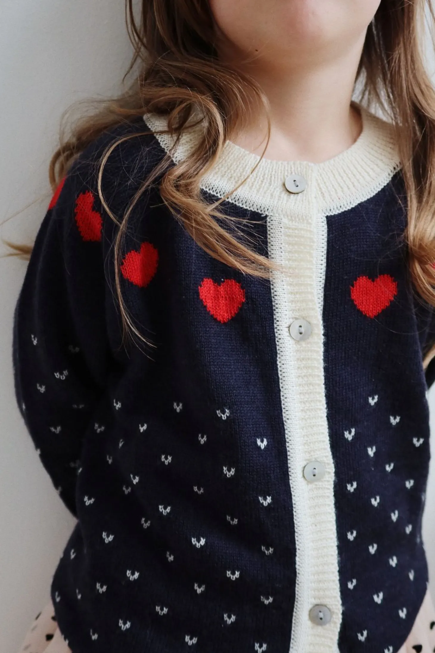 Konges Sløjd Heart Cardigan - Navy*Born Cardigans
