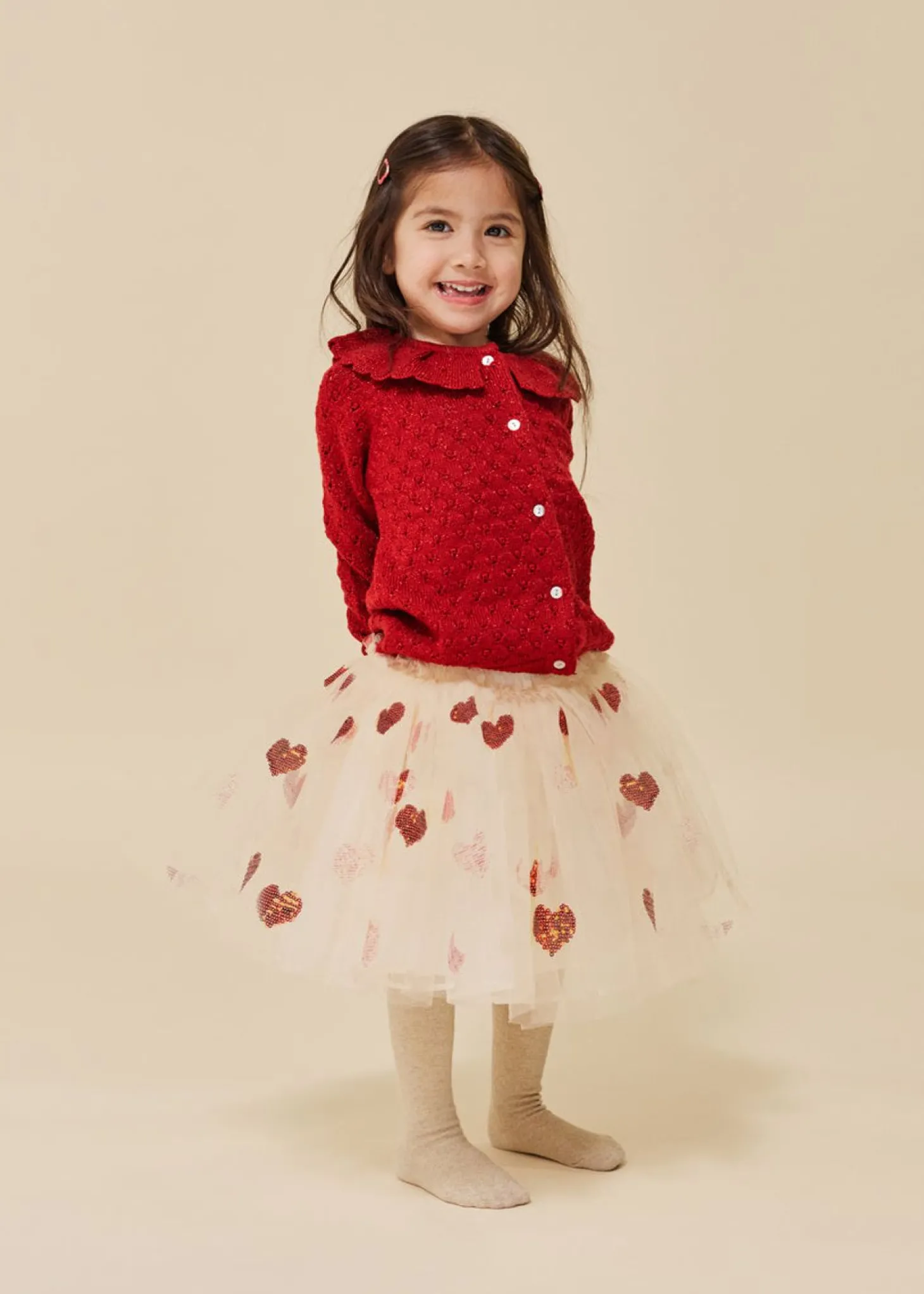 Konges Sløjd Holiday Strikket Cardigan - Savy Red*Born Cardigans