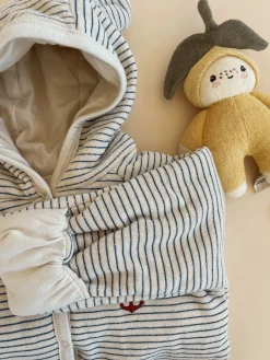 Konges Sløjd Itty Heldragt Med Haette - Stripe Bluie*Born Koredragter