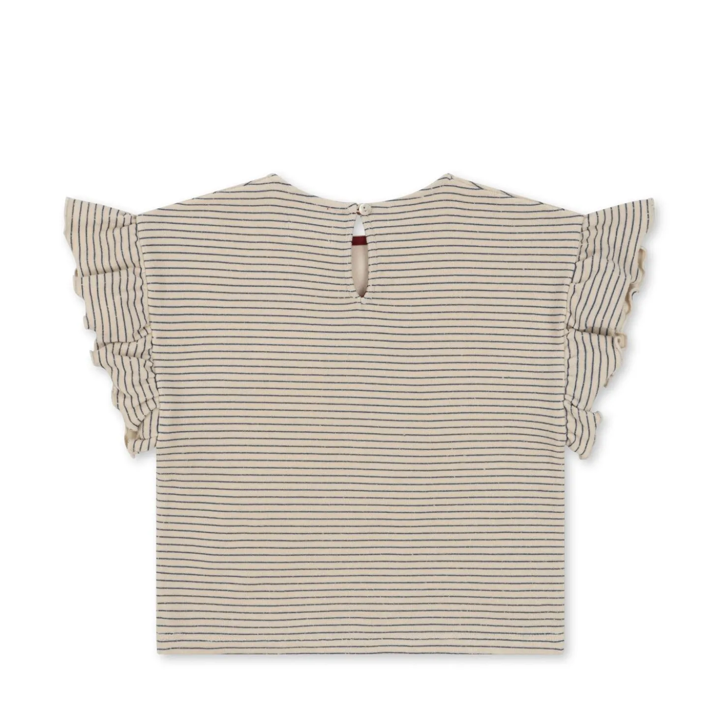 Konges Sløjd Itty T-Shirt Med Flaeser - Stripe Bluie*Born Overdele
