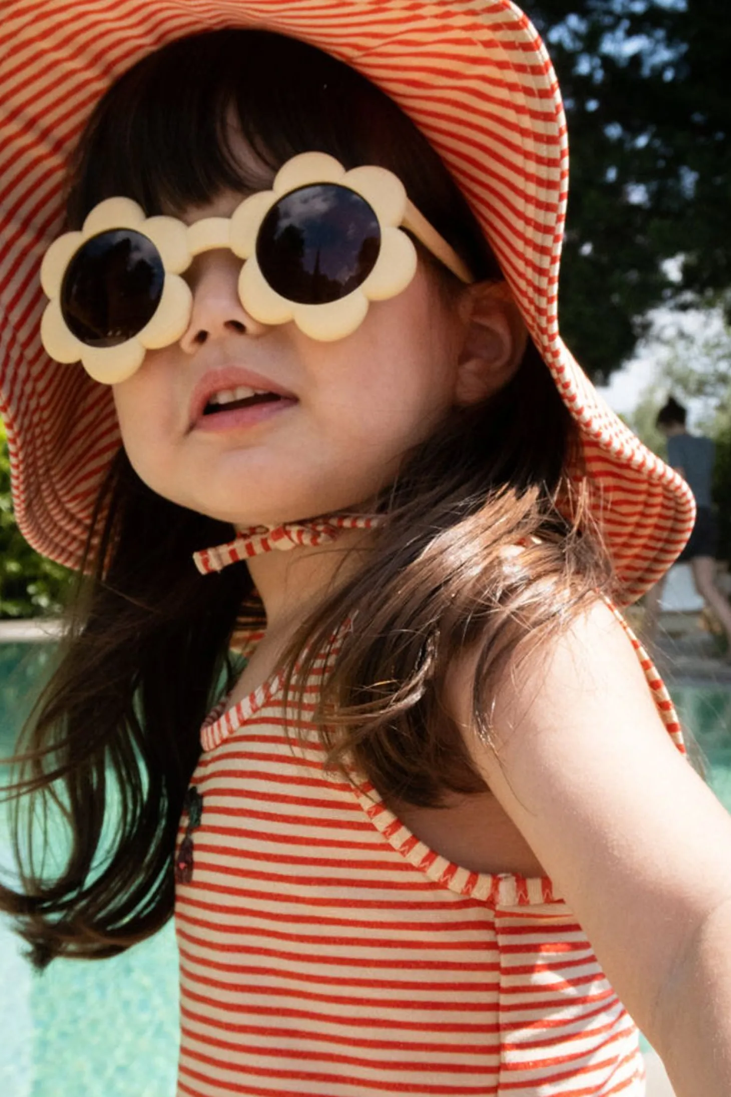 Konges Sløjd Jade Badehat - Glitter Stripe*Born Hatte & Huer